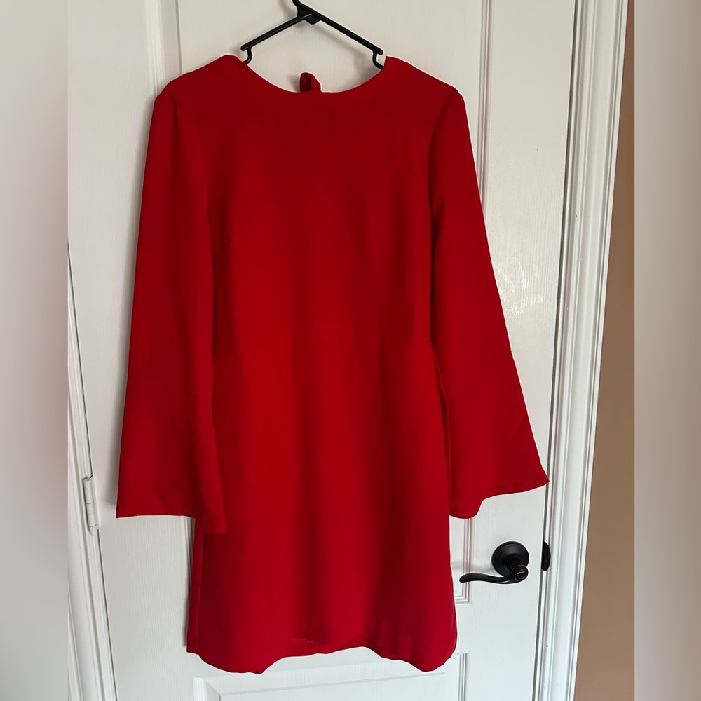 NWOT Banana Republic Red Tie-Back Long Sleeve Dress – Size 6